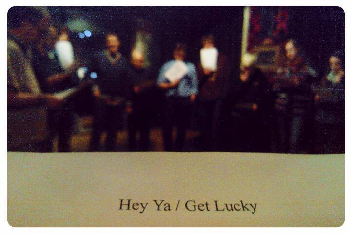 The Pop-Up Choir's mash-up of Hey Ya and Get Lucky